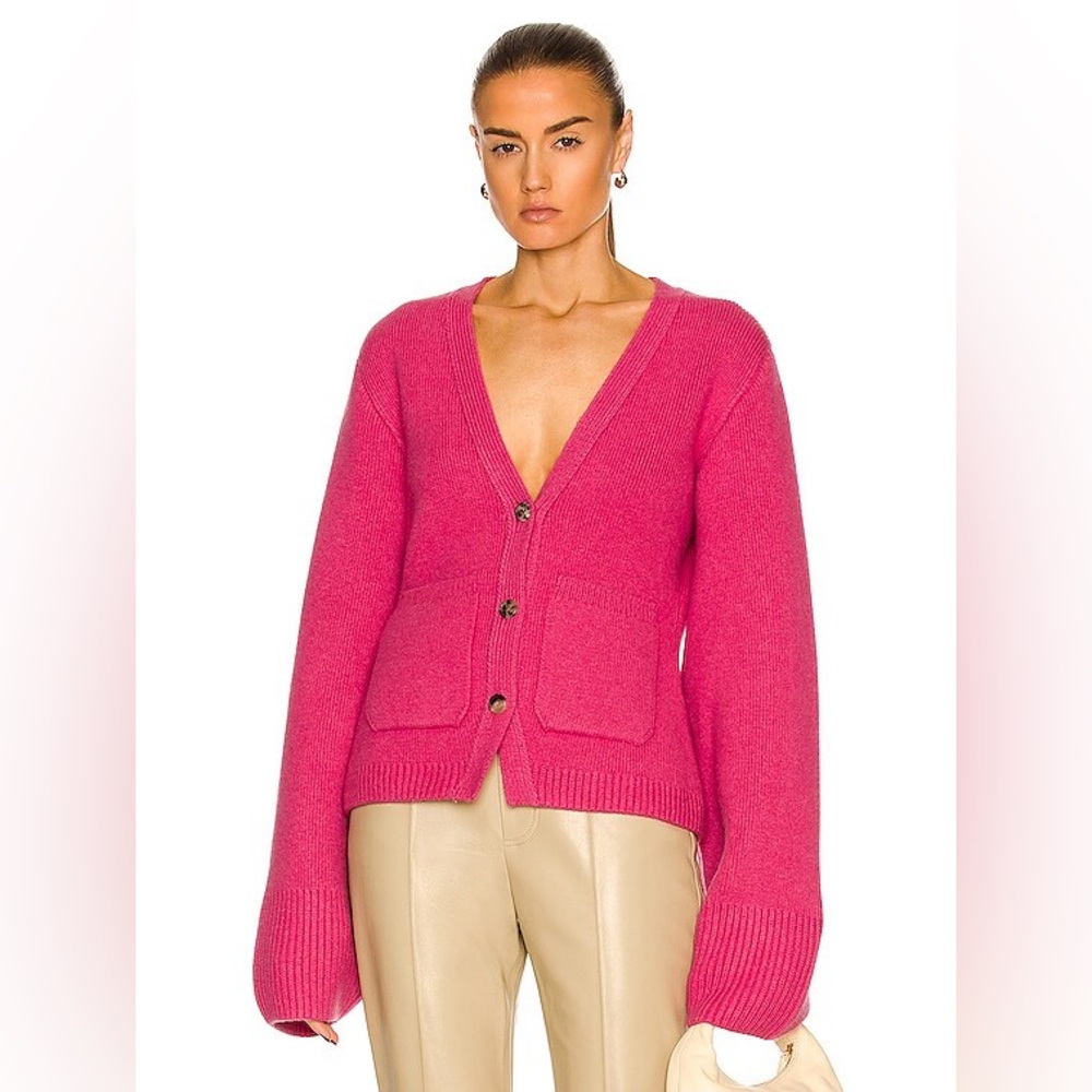 Khaite Scarlet cardigan in taffy